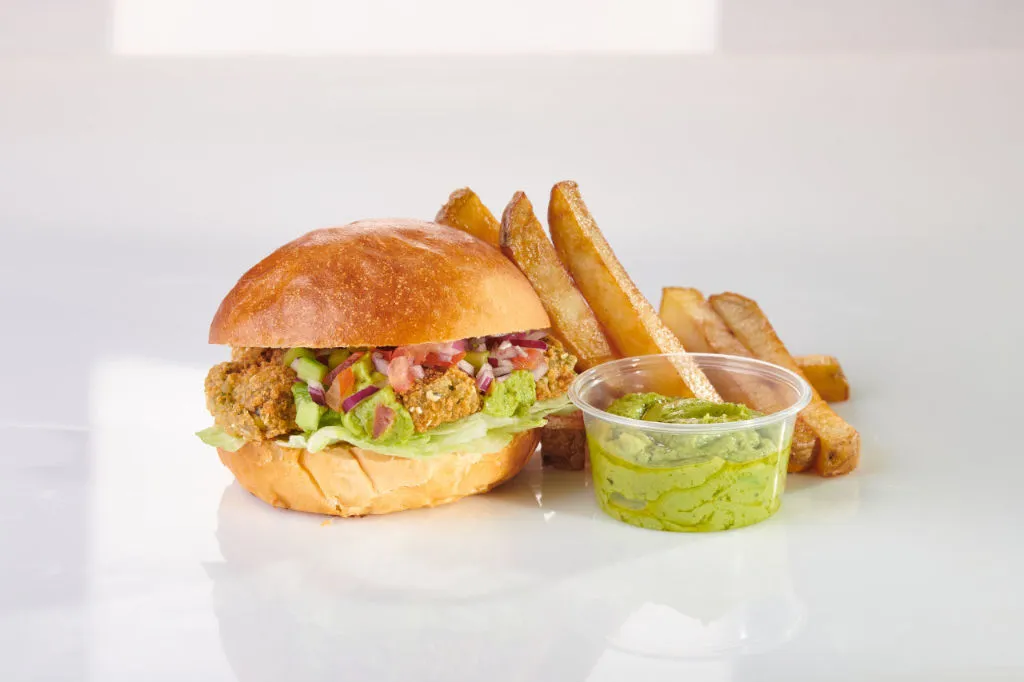 Falafel Lettuce Tomato Burger